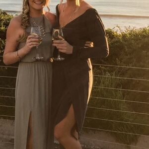 Young, Fabulous & Broke - Blue Grey Long Sleeve Dress Size Medium